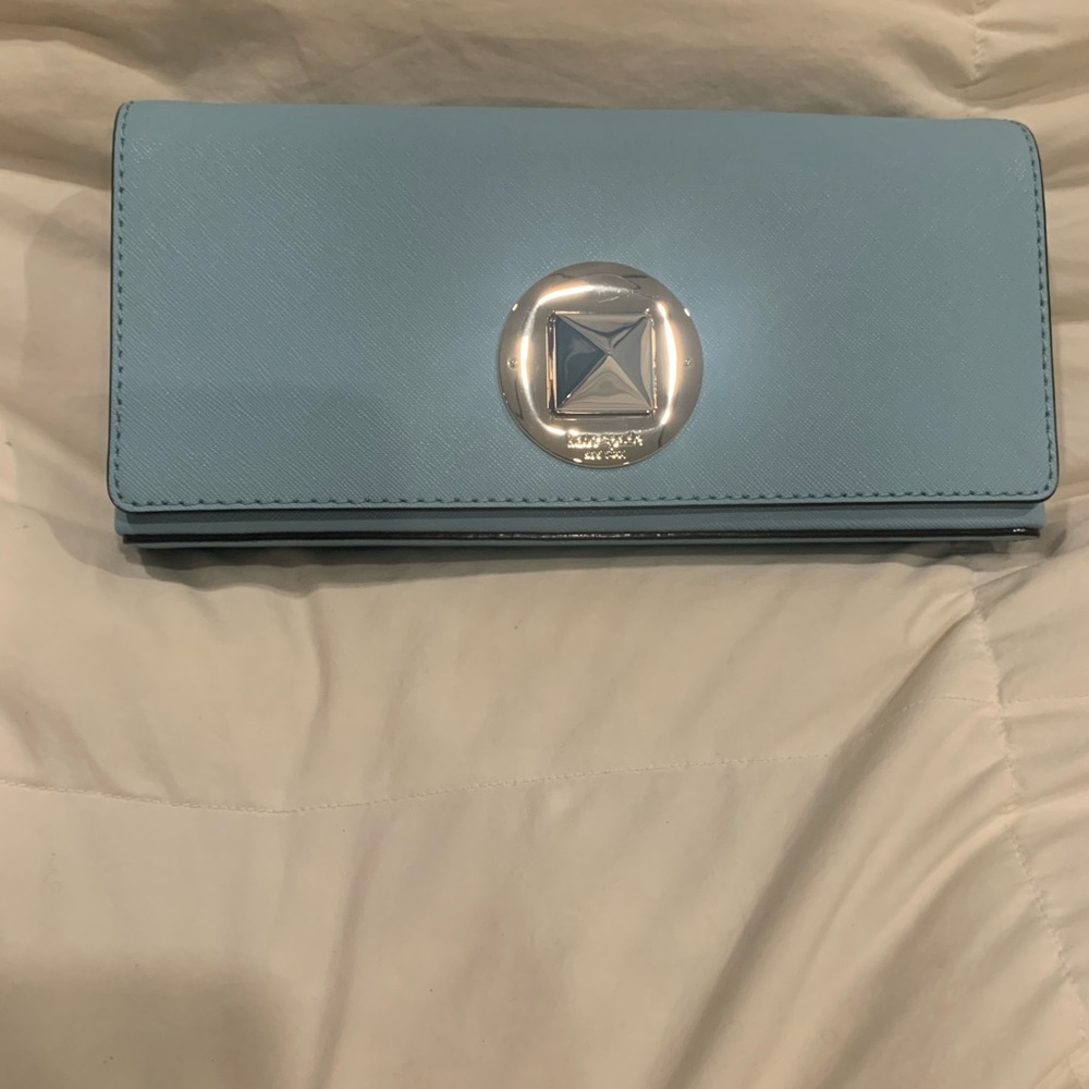 Baby blue Kate Spade clutch